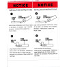 EXT Forklift Extension Safety Labels