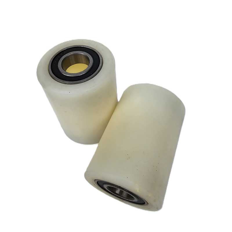 PT-LOW51 Load Rollers White Nylon Ø50mm x 70mm x 17mm Core - 2 Pack