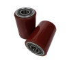PT-LOW51 Load Rollers Red Polyurethane Ø50mm x 70mm x 17mm Core - 2 Pack