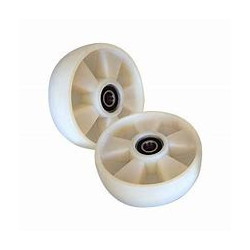 PT Steer Wheel White Nylon Ø180mm x 50mm x 20mm Bore (Pack of 2)