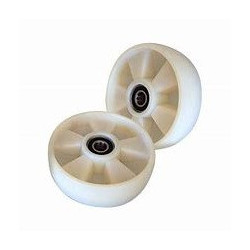 PT Steer Wheel White Nylon Ø200mm x 50mm x 20mm Bore (Pack of 2)