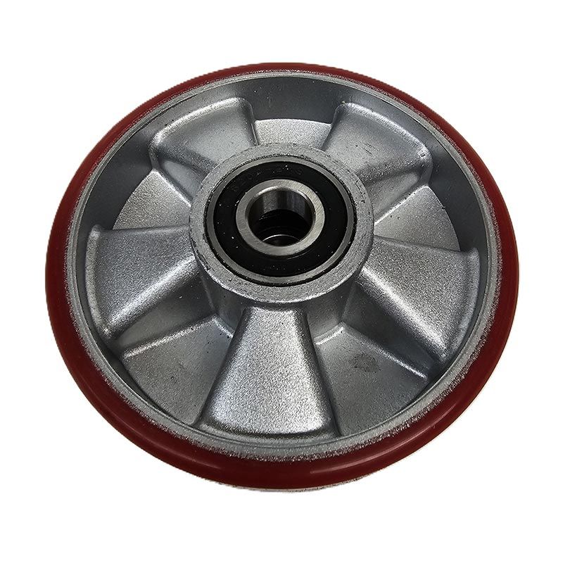 PT-SC1 - Steer Wheel Red PU (Silver Cast Core) Ø150mm x 40mm x 20mm Bore