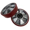 PT-SC1 - Steer Wheel Red PU (Silver Cast Core) Ø150mm x 40mm x 20mm Bore