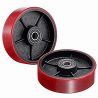 PT Steer Wheel Red PU (Cast Core) Ø180mm x 50mm x 20mm Bore (Pack of 2)