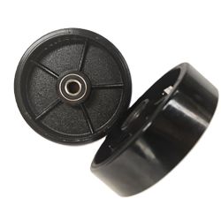 PT-SC2 & 3 - Steer Wheel Black PU (Cast Core) Ø200mm x 50mm x 20mm Bore (Pack of 2)