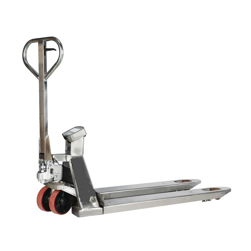 BFC20S690 Stainless Steel Weigh Scale Pallet Truck 690mm x 1150mm 2000kg x 0.5kg