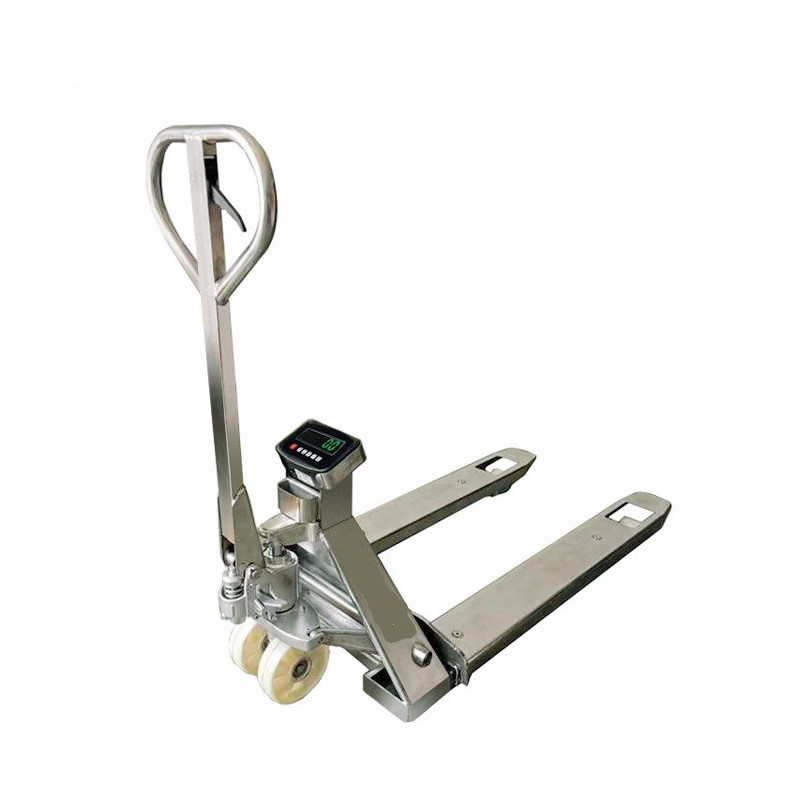 BFC20S690 Stainless Steel Weigh Scale Pallet Truck 690mm x 1150mm 2000kg x 0.5kg