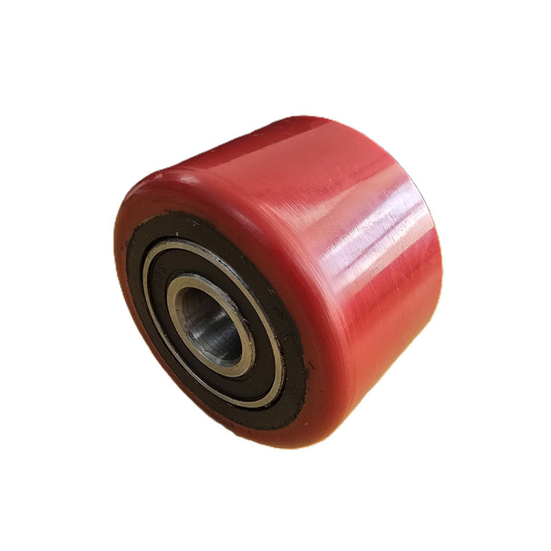 PT-SC Series Load Rollers Red PU Ø75mm x 50mm x 20mm Bore