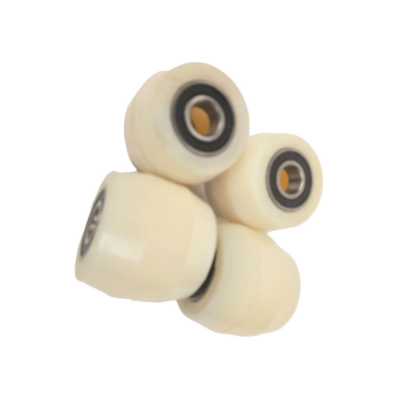 PT Load Rollers Barrel Shaped White Nylon Ø80mm x 93mm x 20mm Bore - 4 Pack